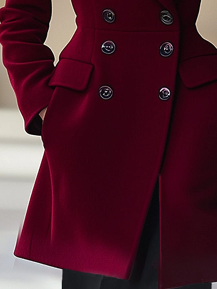 【24-hour shipping out】High-End Temperament Waist Lapel Coat  - By Qivii