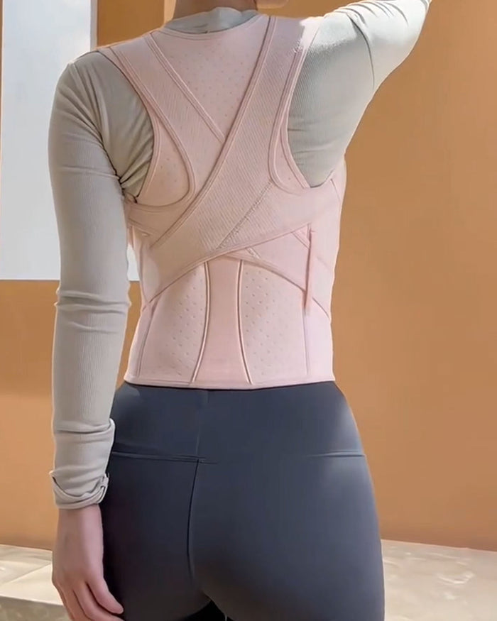 Adjustable Breathable Nude P Back Posture Correction - By Qivii
