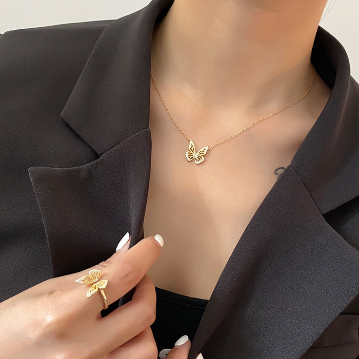Butterfly Necklace by Qivii