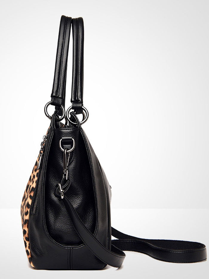 Casual Leopard Print Zebra Shoulder Bag  - By Qivii