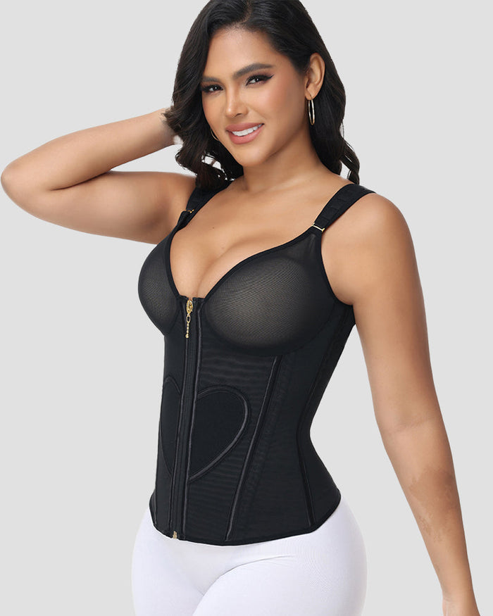 Fajas Colombianas Love Pattern Tummy Tuck Waist Trainer - By Qivii