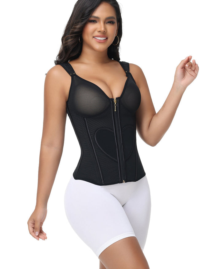 Fajas Colombianas Love Pattern Tummy Tuck Waist Trainer - By Qivii