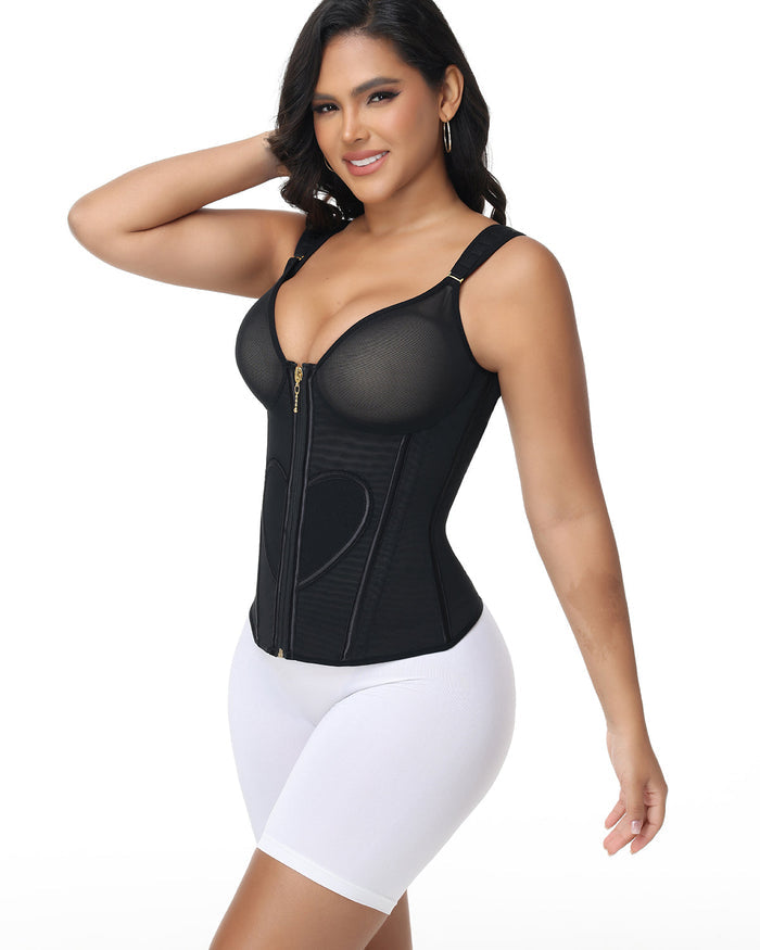 Fajas Colombianas Love Pattern Tummy Tuck Waist Trainer - By Qivii