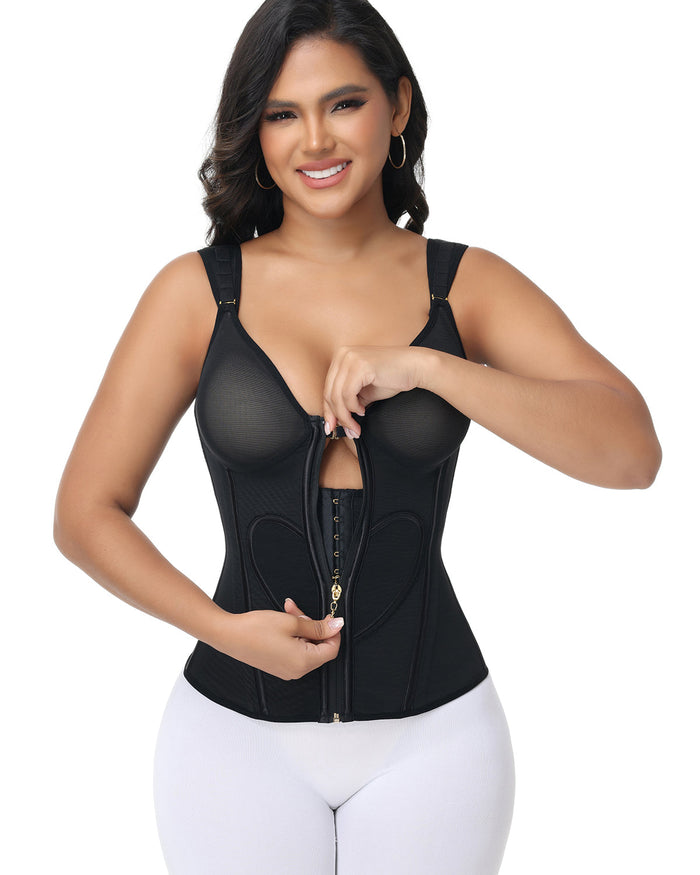 Fajas Colombianas Love Pattern Tummy Tuck Waist Trainer - By Qivii