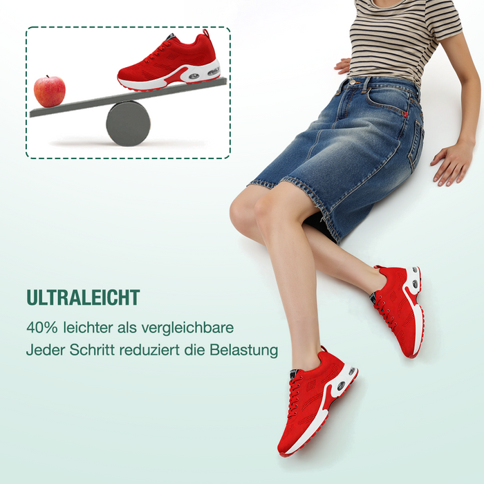 Friedensfuß Orthopädische Schuhe - Rot  - By Qivii