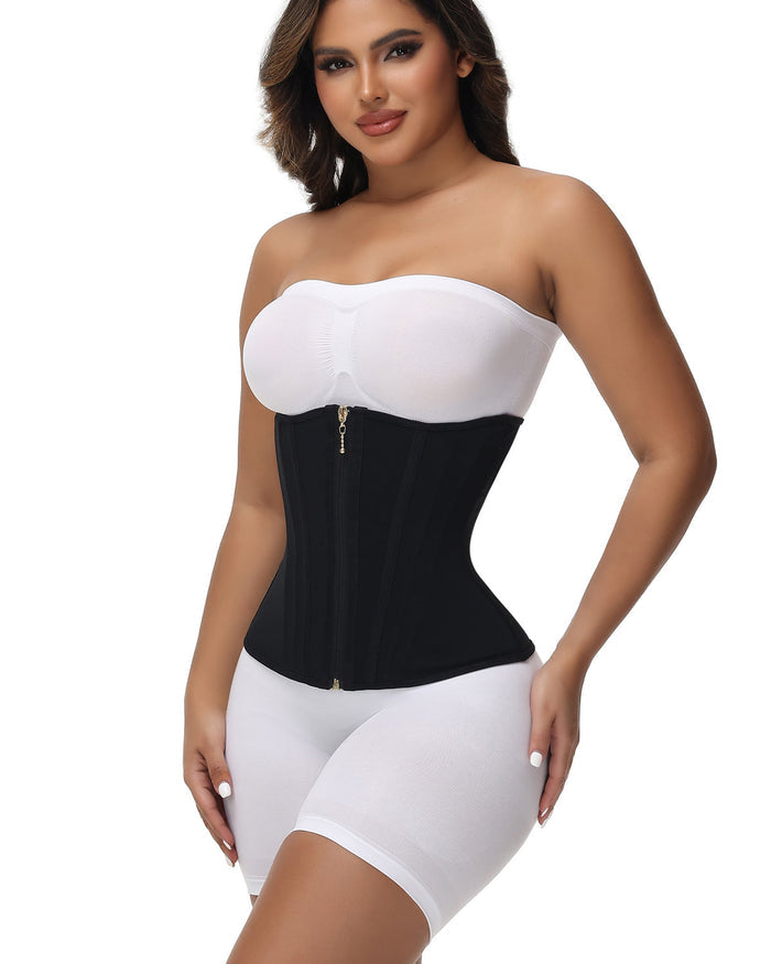 Hourglass Faja Waist Trainer For Women Double Tummy Control Workout Waist Cincher Corset - By Qivii