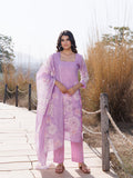Light Lilac Cotton Linen Suit Set