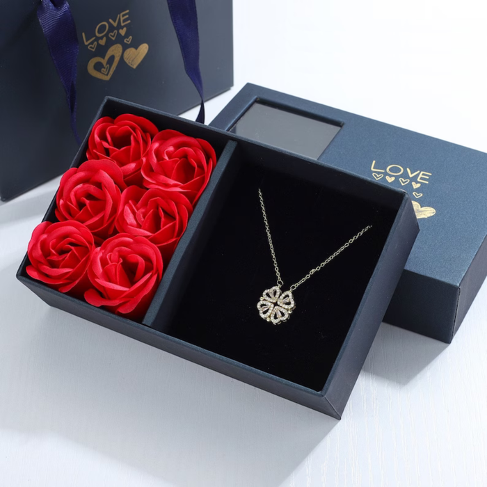 Gold / 6 Roses