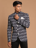 Men's Black Ikat Jodhpuri