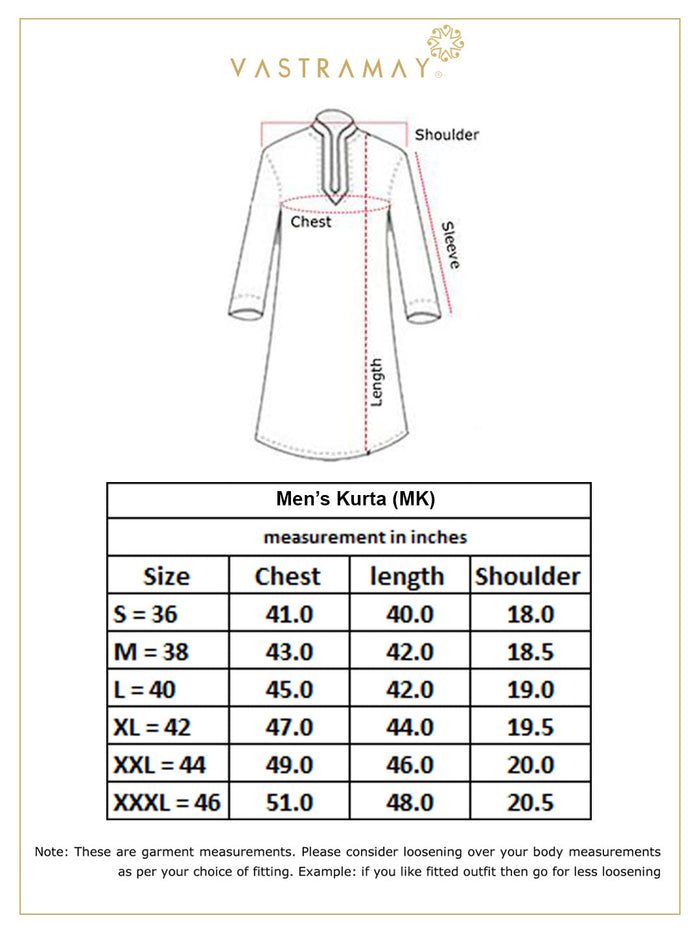 Men's Maroon Rayon Cotton Kurta
