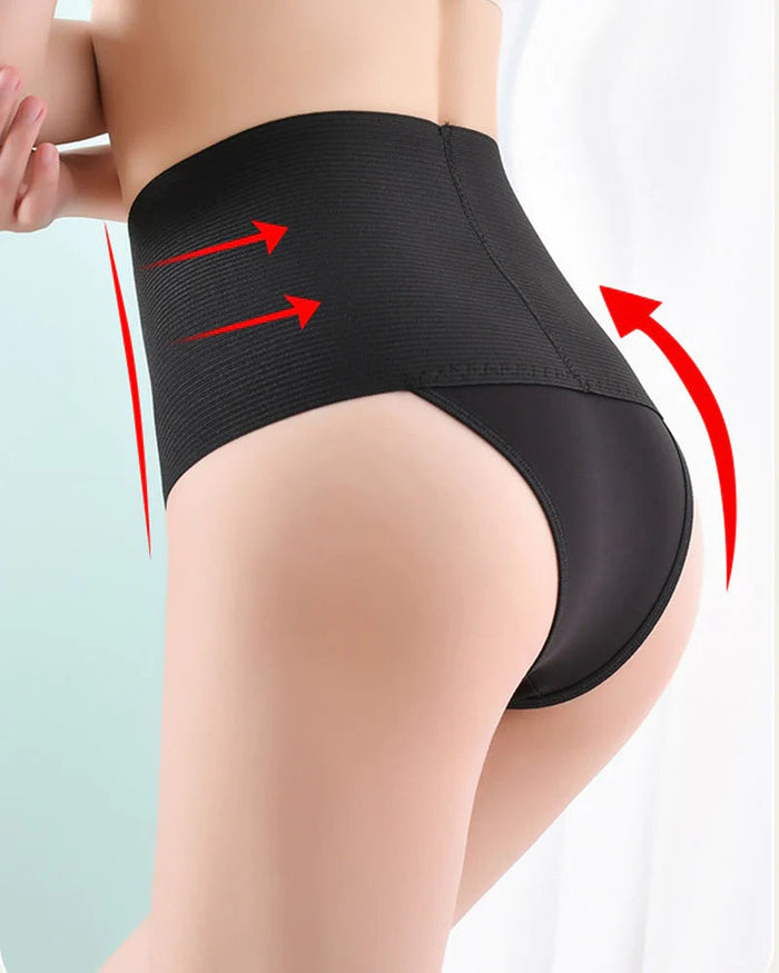 Mid Waist Panty Tummy Control Thongs Waist Trimmer Body Shaper  - By Qivii