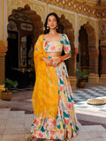 Multicolor Printed lehnga set