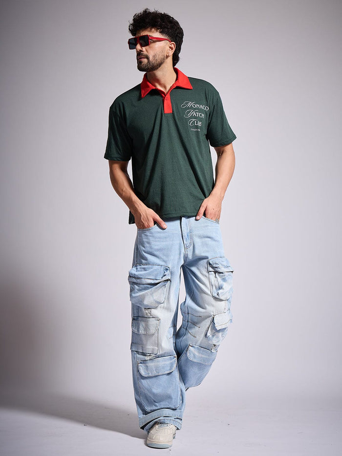Olive Yatch Club Polo Tshirt
