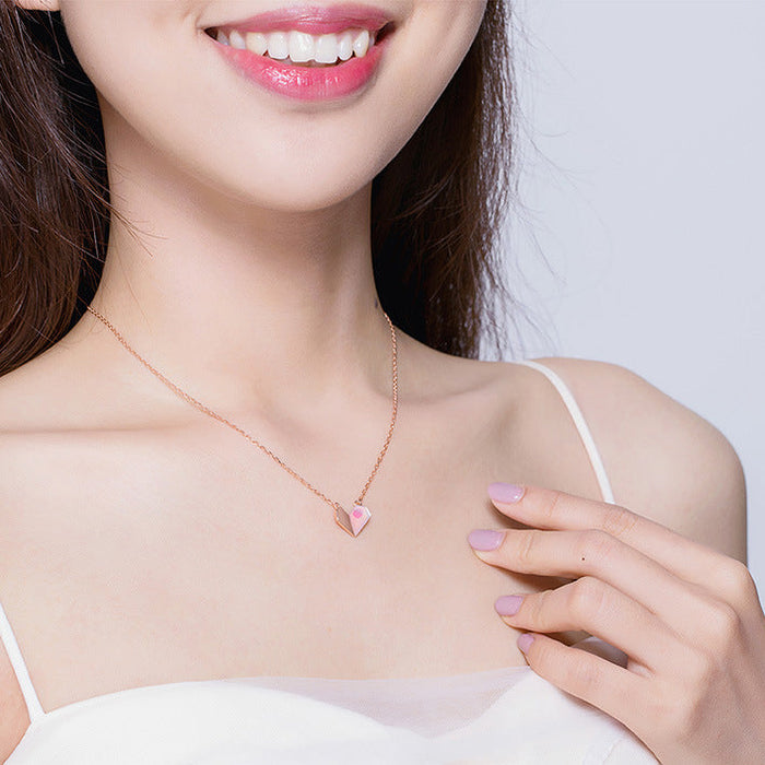 Origami Heart Necklace by Qivii