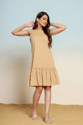 Pale Khakhi Bauble Dress