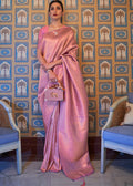 Shades Of Pink Soft Handloom Weave Kanjivaram Silk Saree : Festival Edition - qivii