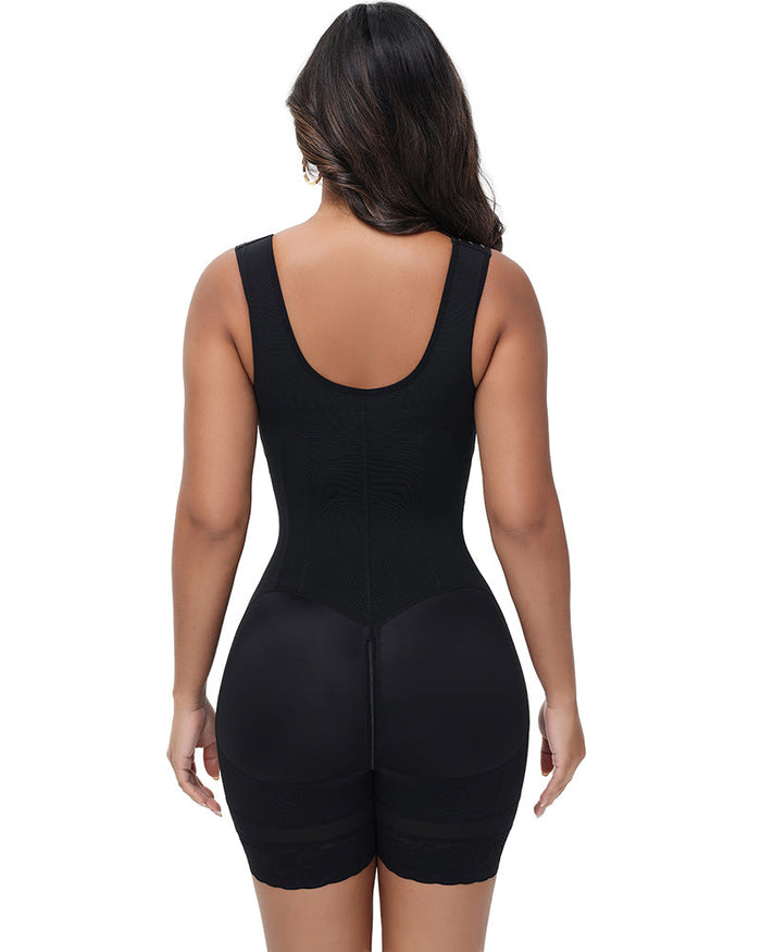 Sleeveless Faja Chest Tummy Control Body Shaper with Waist Trainer - By Qivii