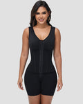 Sleeveless Faja Chest Tummy Control Body Shaper with Waist Trainer - By Qivii