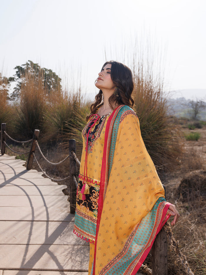 Sunstruck Yellow Muslin Kurta Set
