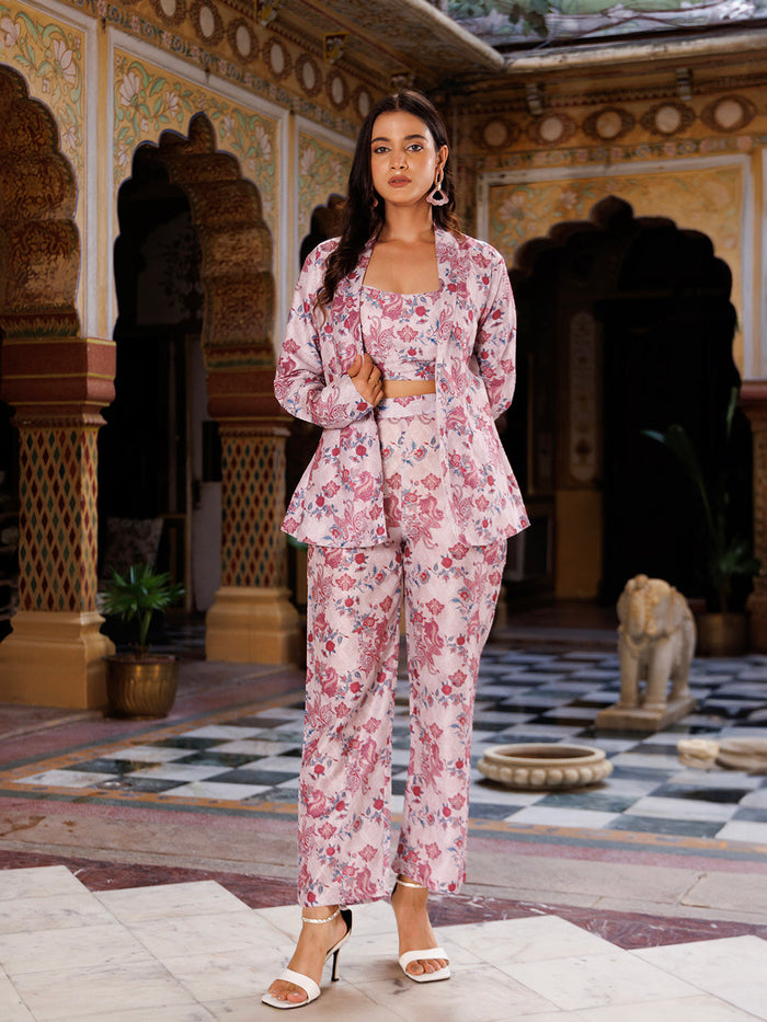 Veiled Rose Pink Co- Ord Set
