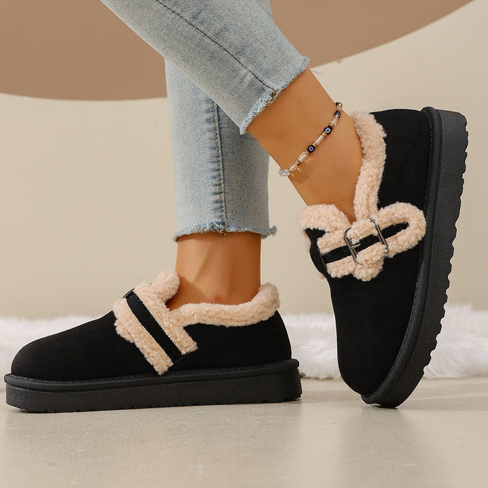 Women's BerryBirk Cozy Clogs – Retro Faux Fur Platform Snow Boots (US 5–9)