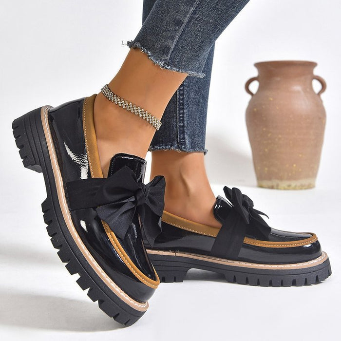 Women’s Bowline Slip-On Loafers – Contrast Stitch Flat Shoes (US 5–10.5)